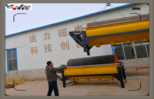 干式永磁筒式磁選機，青海tyg干式永磁筒式磁選機_青海tyg干式永磁筒式磁選機底部特點廠家保證_安徽永磁筒式磁選機價格 